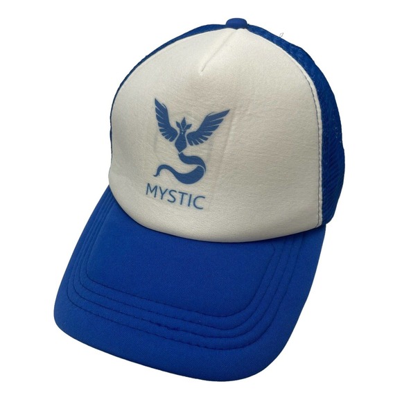 Unbranded Other - Mystic Trucker Hat Cap Blue White SnapBack Adjustable Mesh Back